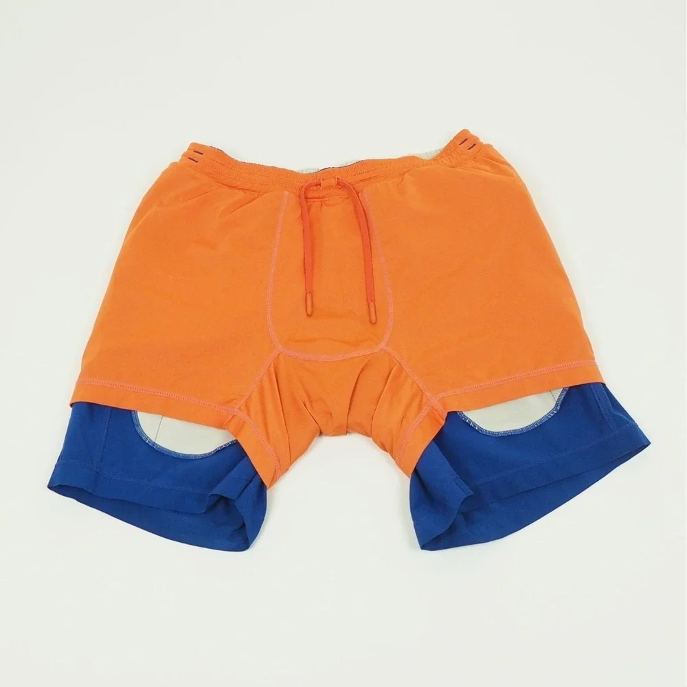 Birddogs Training Running Shorts Mens Medium Blue Lined Stretch Active Workout